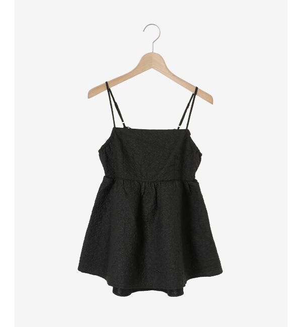 MAJESTICLEGON「ジャカードペプラムキャミブラウス」|シャツ・ブラウス|