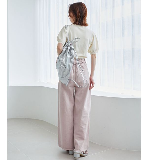 MAJESTICLEGON「キャットジャカード半袖ニット」|ニット・セーター|