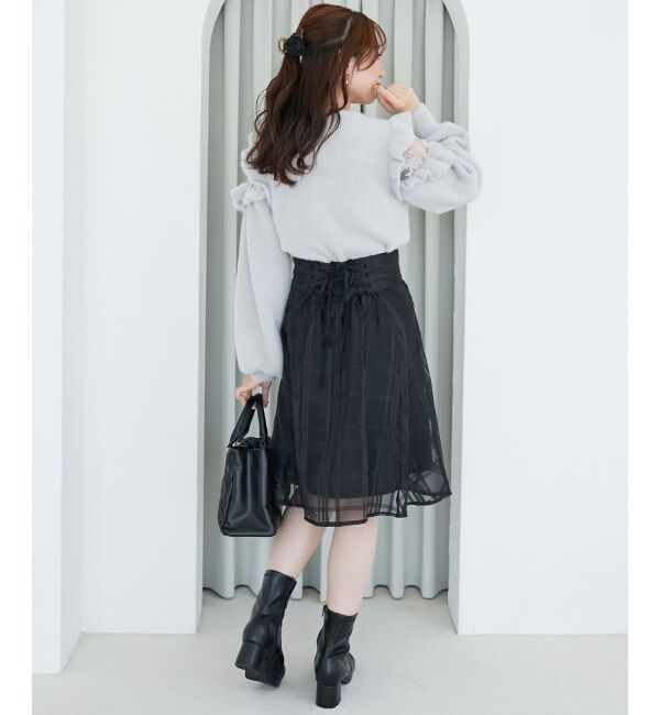  「Ladyフリルシャギーニット」|ニット・セーター|