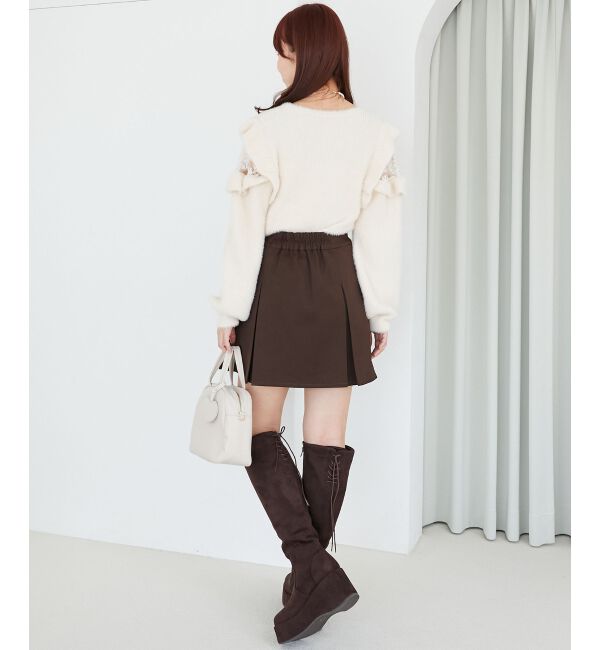  「Ladyフリルシャギーニット」|ニット・セーター|
