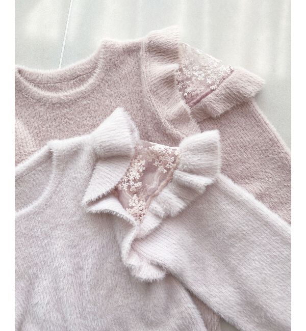  「Ladyフリルシャギーニット」|ニット・セーター|