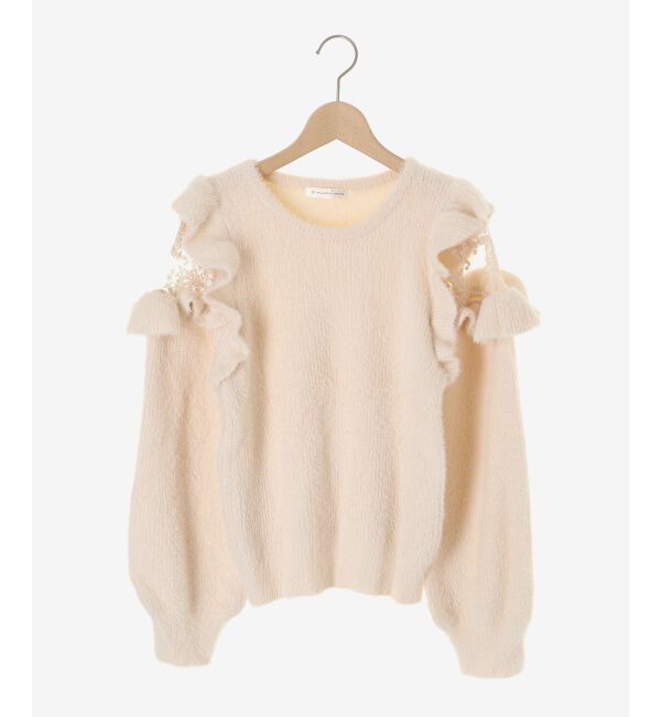  「Ladyフリルシャギーニット」|ニット・セーター|