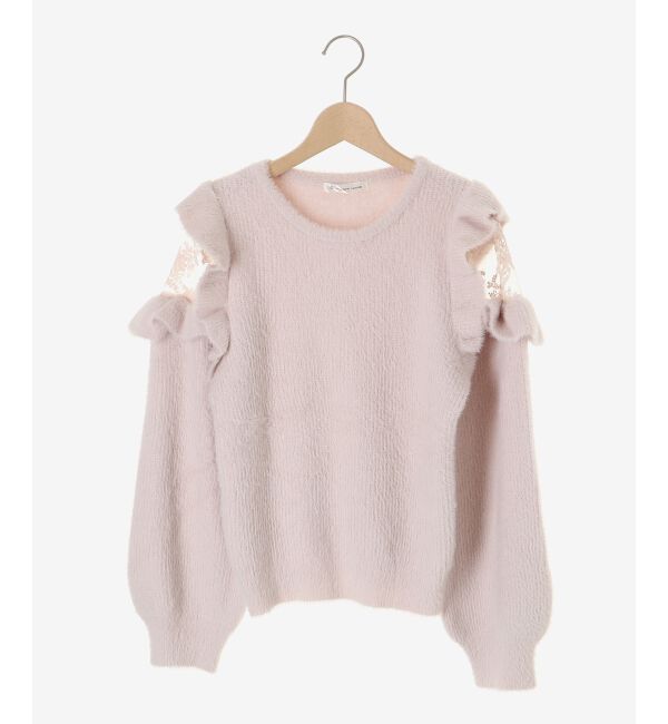  「Ladyフリルシャギーニット」|ニット・セーター|
