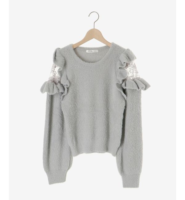  「Ladyフリルシャギーニット」|ニット・セーター|