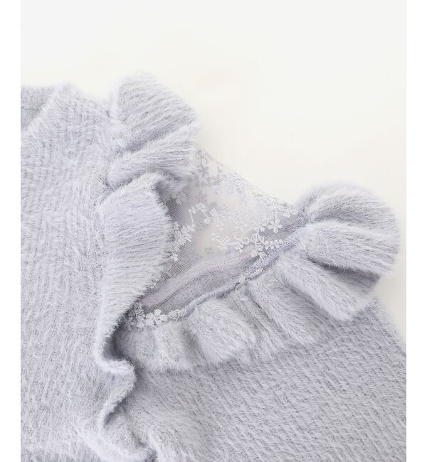  「Ladyフリルシャギーニット」|ニット・セーター|