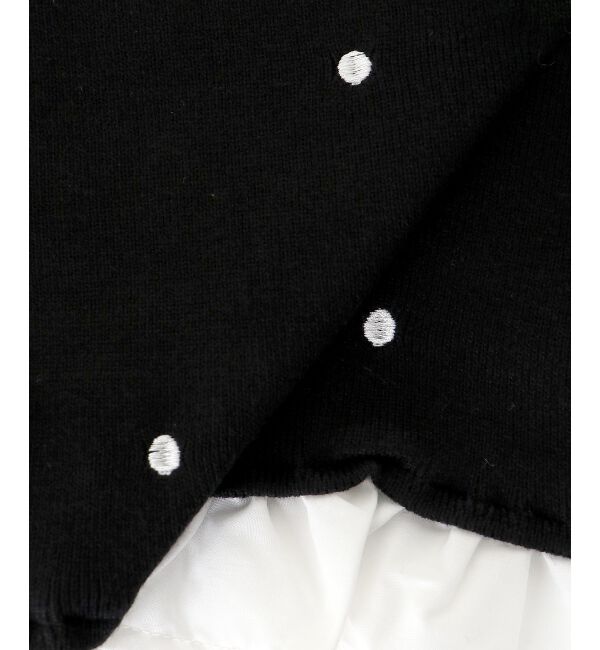  「2wayリボンドット肩あきニット」|ニット・セーター|