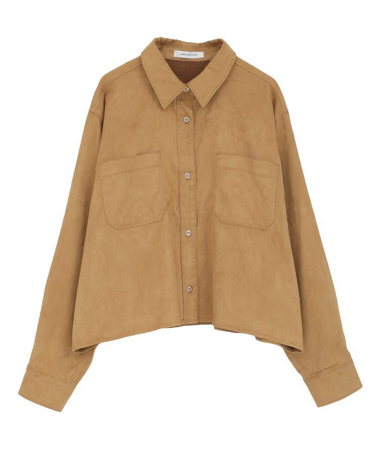 AMERICAN HOLIC「Wポケットスエードライクシャツ」|シャツ・ブラウス|