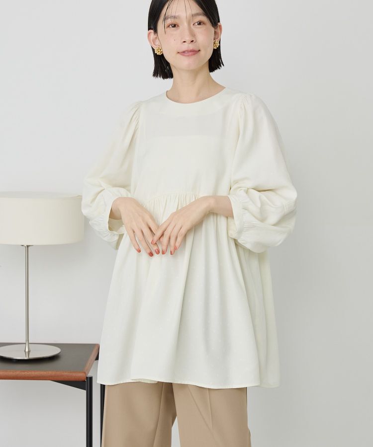 AMERICAN HOLIC「DOTジャガードティアードブラウス」|シャツ・ブラウス|