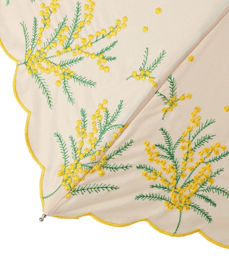 YECCA VECCA「【because】ミモザ刺繍ミニ」|傘|