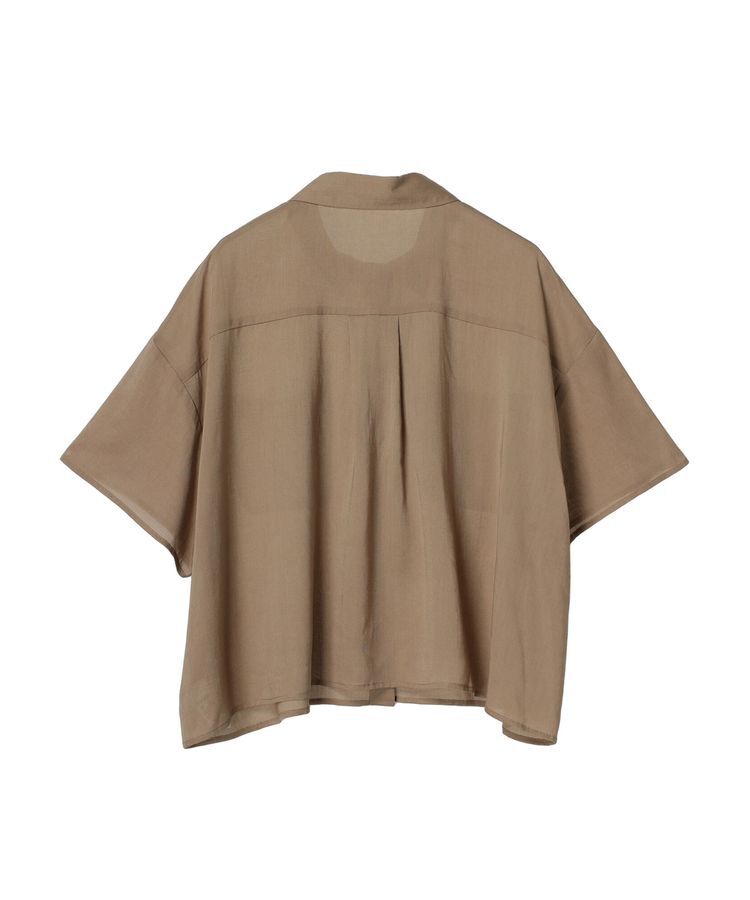 GARAGE OF GOOD CLOTHING「【日本製】ボイルローンハーフスリーブブラウス」|シャツ・ブラウス|