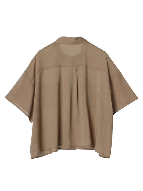 GARAGE OF GOOD CLOTHING「【日本製】ボイルローンハーフスリーブブラウス」|シャツ・ブラウス|