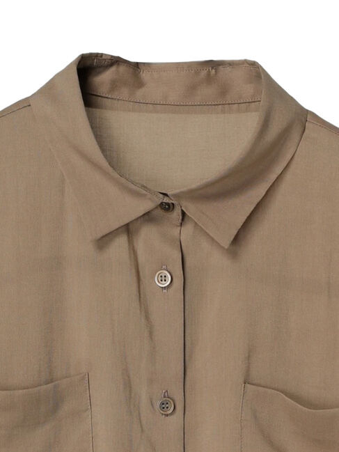 GARAGE OF GOOD CLOTHING「【日本製】ボイルローンハーフスリーブブラウス」|シャツ・ブラウス|