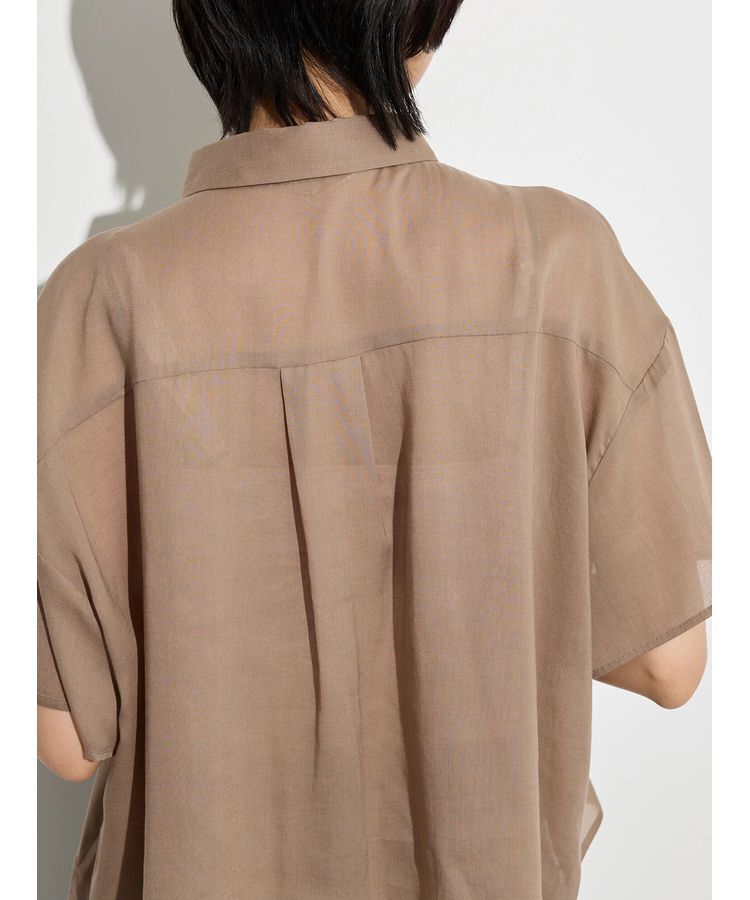 GARAGE OF GOOD CLOTHING「【日本製】ボイルローンハーフスリーブブラウス」|シャツ・ブラウス|