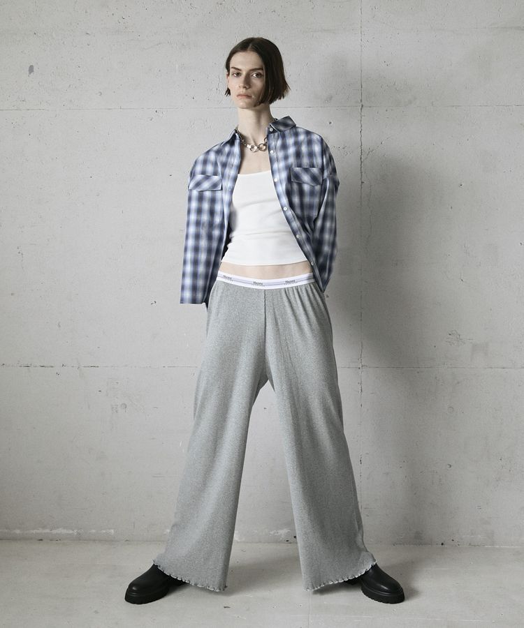 GARAGE OF GOOD CLOTHING「オンブレチェックショート丈シャツ」|シャツ・ブラウス|