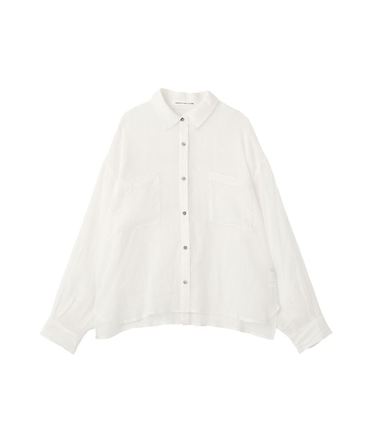 GARAGE OF GOOD CLOTHING「リネンポケット付きクロップドシャツ」|シャツ・ブラウス|