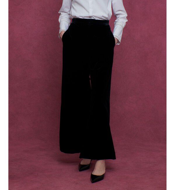 LOULOU WILLOUGHBY「【LOULOU WILLOUGHBY】トリアセベロアパンツ」|チノ|