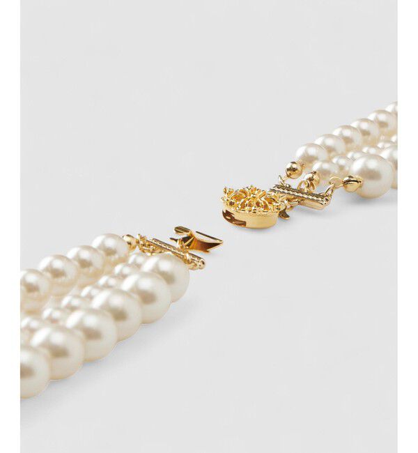 allureville「3連フェイクパールネックレス」|ネックレス|