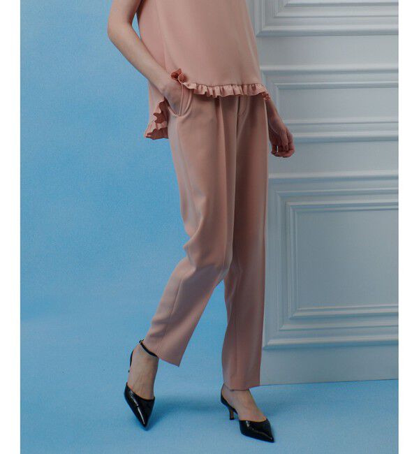 LOULOU WILLOUGHBY「【LOULOU WILLOUGHBY】ハイバックテーパードパンツ」|スラックス|