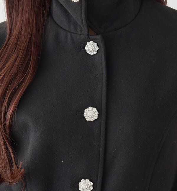  「【SＭサイズあり】リボン取り外し可能ミドルコート」|その他|