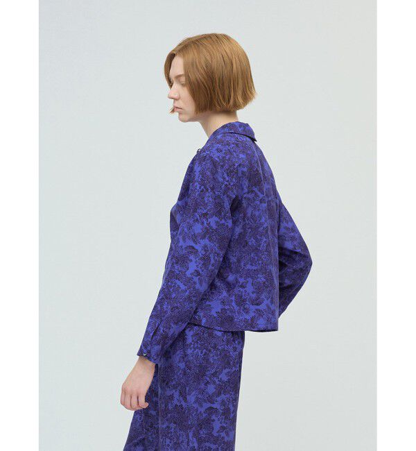 mizuiro ind「mizuiro ind プリントベーシックシャツ」|シャツ・ブラウス|