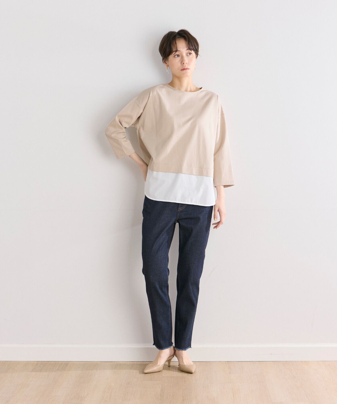 7-IDconcept.「H.SALT Easy ミッドライズテーパードイージーデニム《Healthy DENIM》」|デニム|