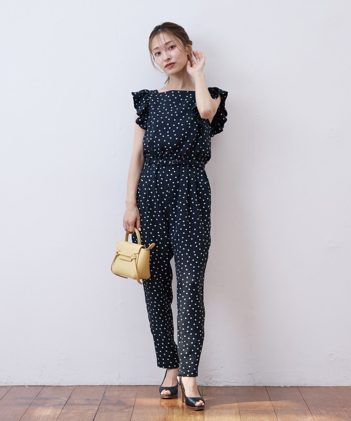 Maglie le cassetto「《M Maglie le cassetto&times;吉田理紗》大人の甘辛サロペット」|オールインワン|