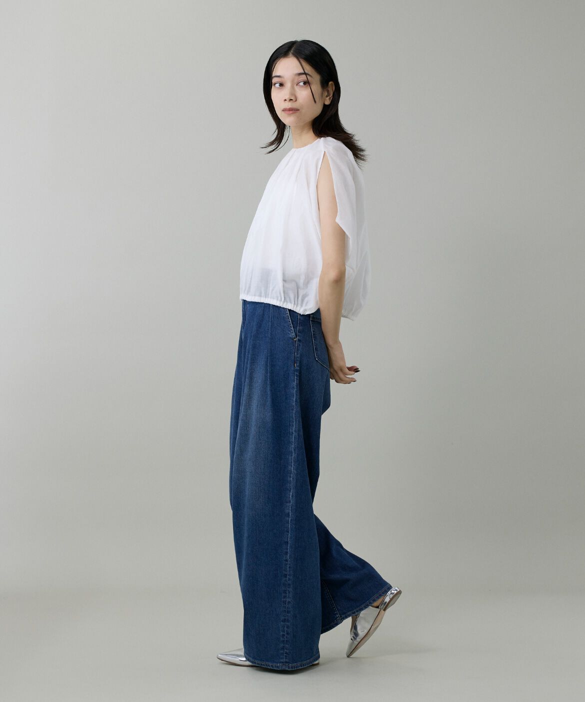 INED「スリットスリーブブラウス」|シャツ・ブラウス|