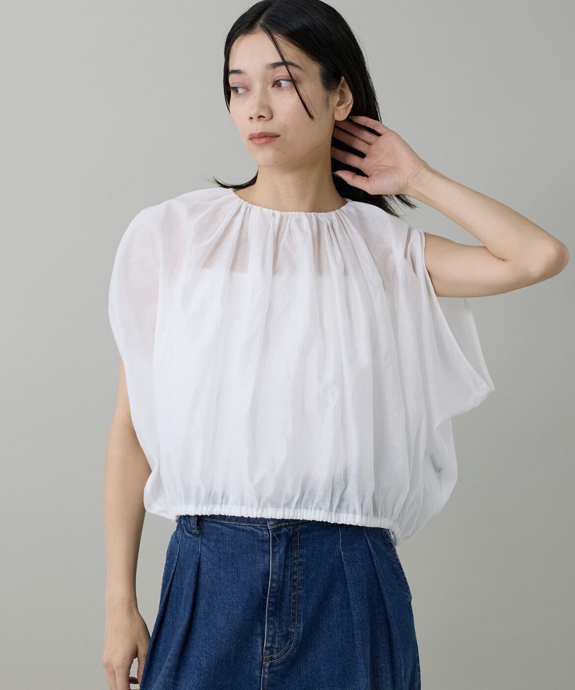INED「スリットスリーブブラウス」|シャツ・ブラウス|