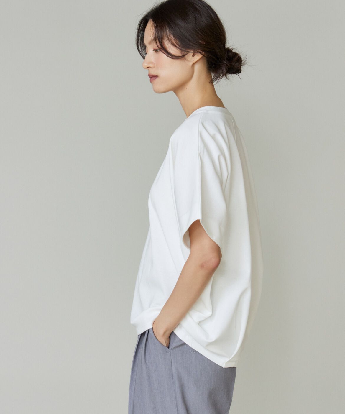 I.T.'S international「ポンチドルマンプルオーバー」|Tシャツ・カットソー|オフホワイト1