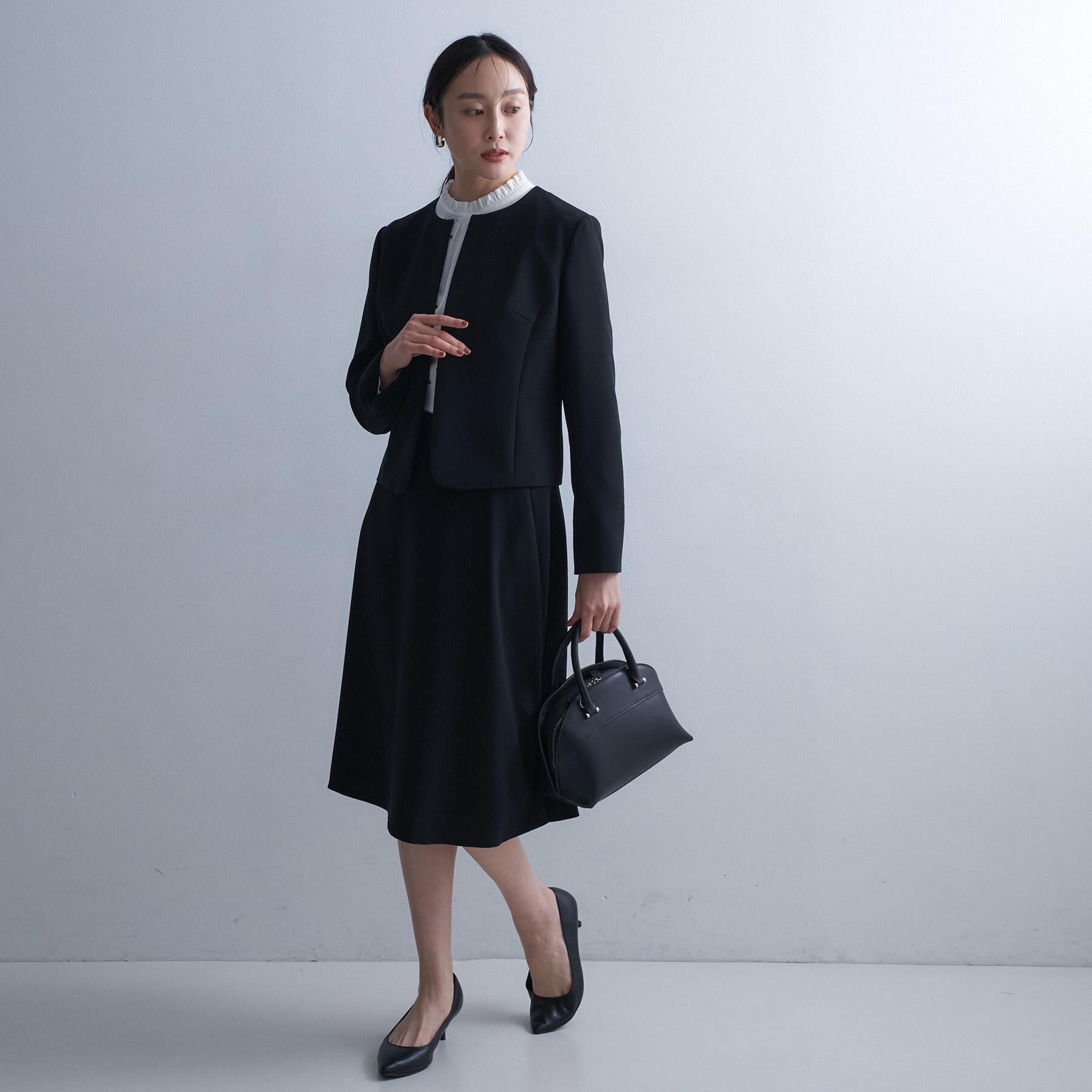 UNTITLED「【洗えるスーツ/ストレッチ性】フレアスカート」|スカート|