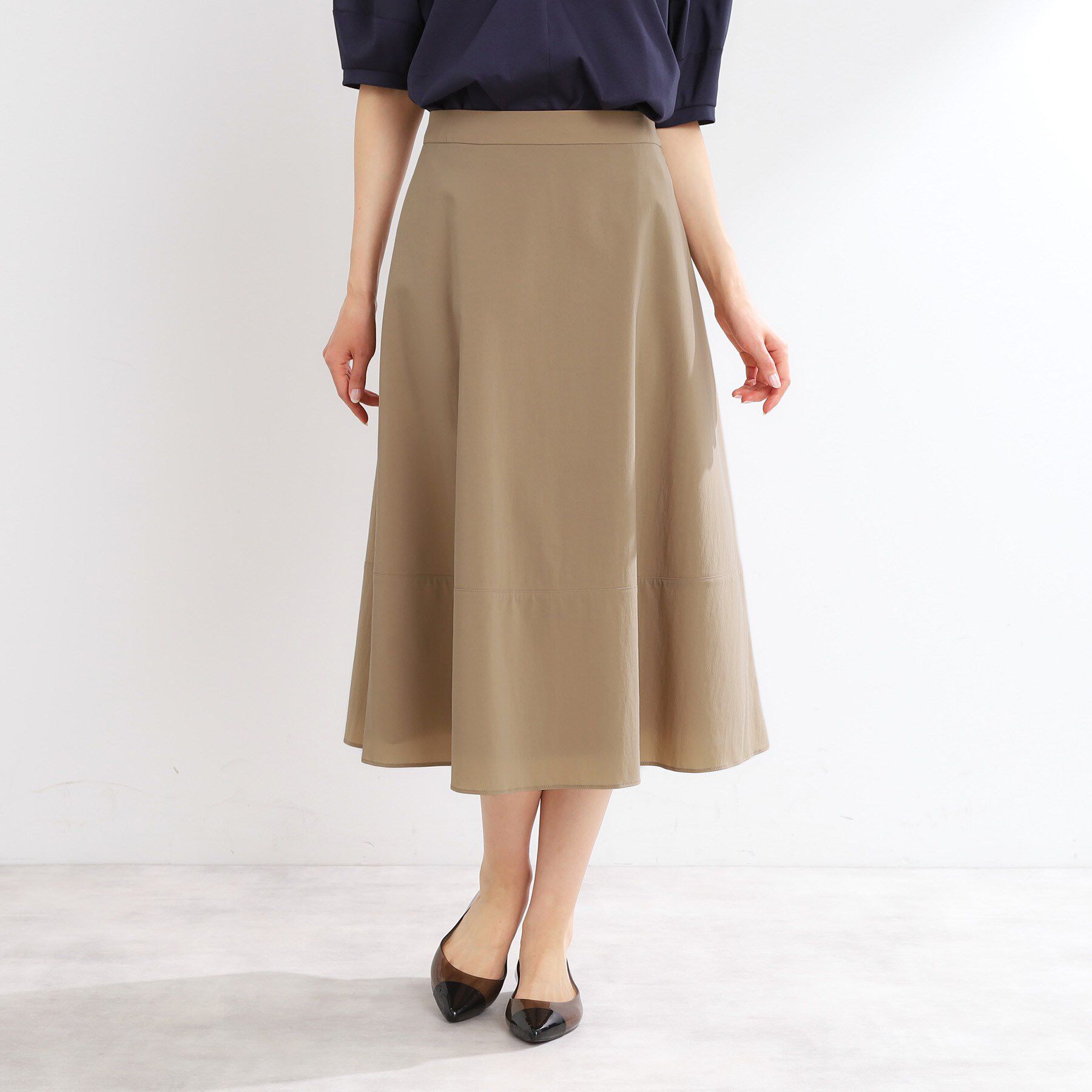 Reflect「【マシンウォッシュ可／撥水／雨の日OK！】レインシリーズフレアスカート」|スカート|