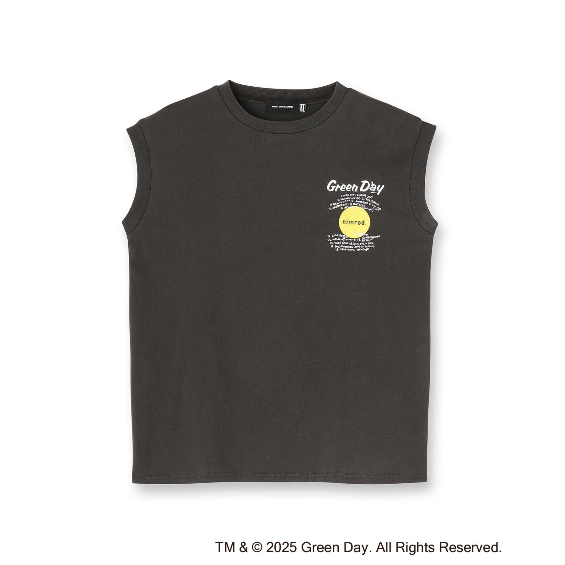 DRESSTERIOR「GOOD ROCK SPEED（グッドロックスピード）GREEN DAY ノースリーブTシャツ」|Tシャツ・カットソー|ブラック(019)