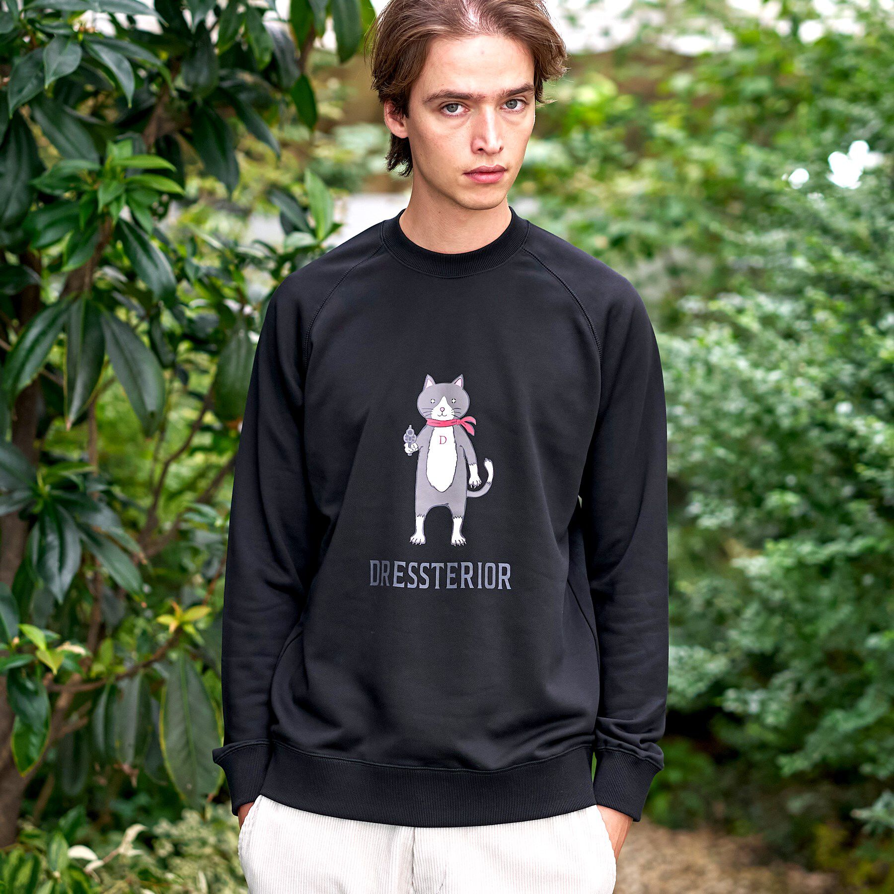 DRESSTERIOR「【大阪ルクア＆EC限定】キャット裏毛スウェット」|パーカー|ブラック(019)