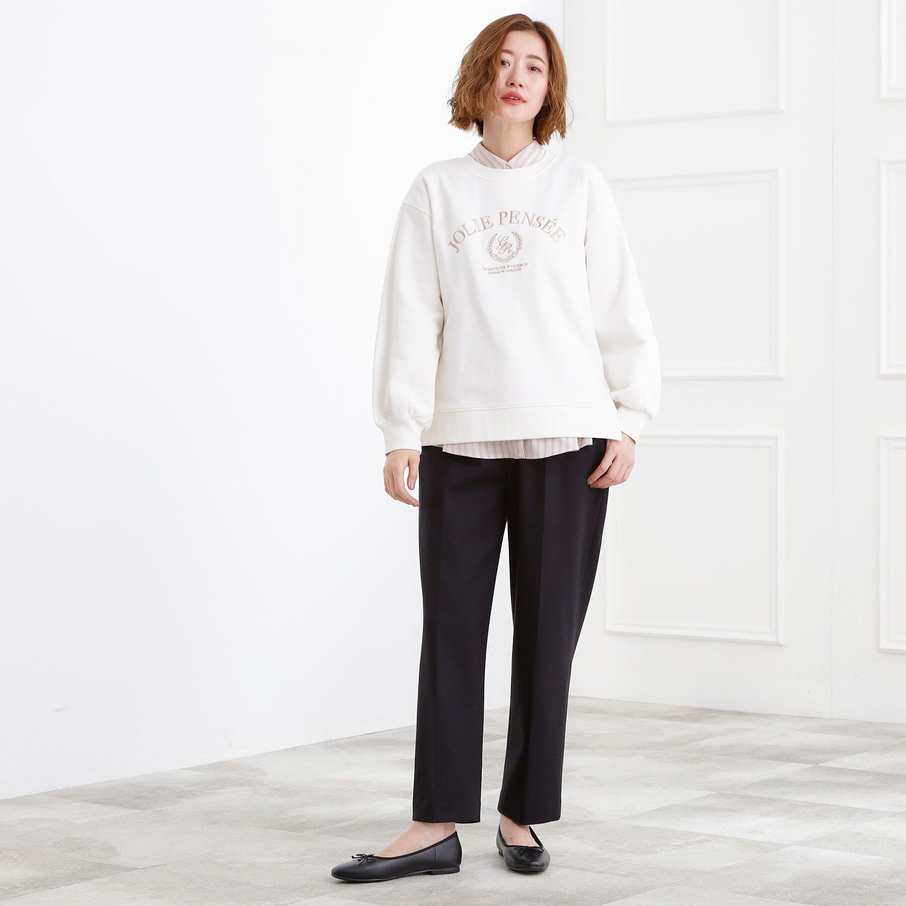 grove「刺繍ロゴ裏毛スウェットプルオーバー」|パーカー|