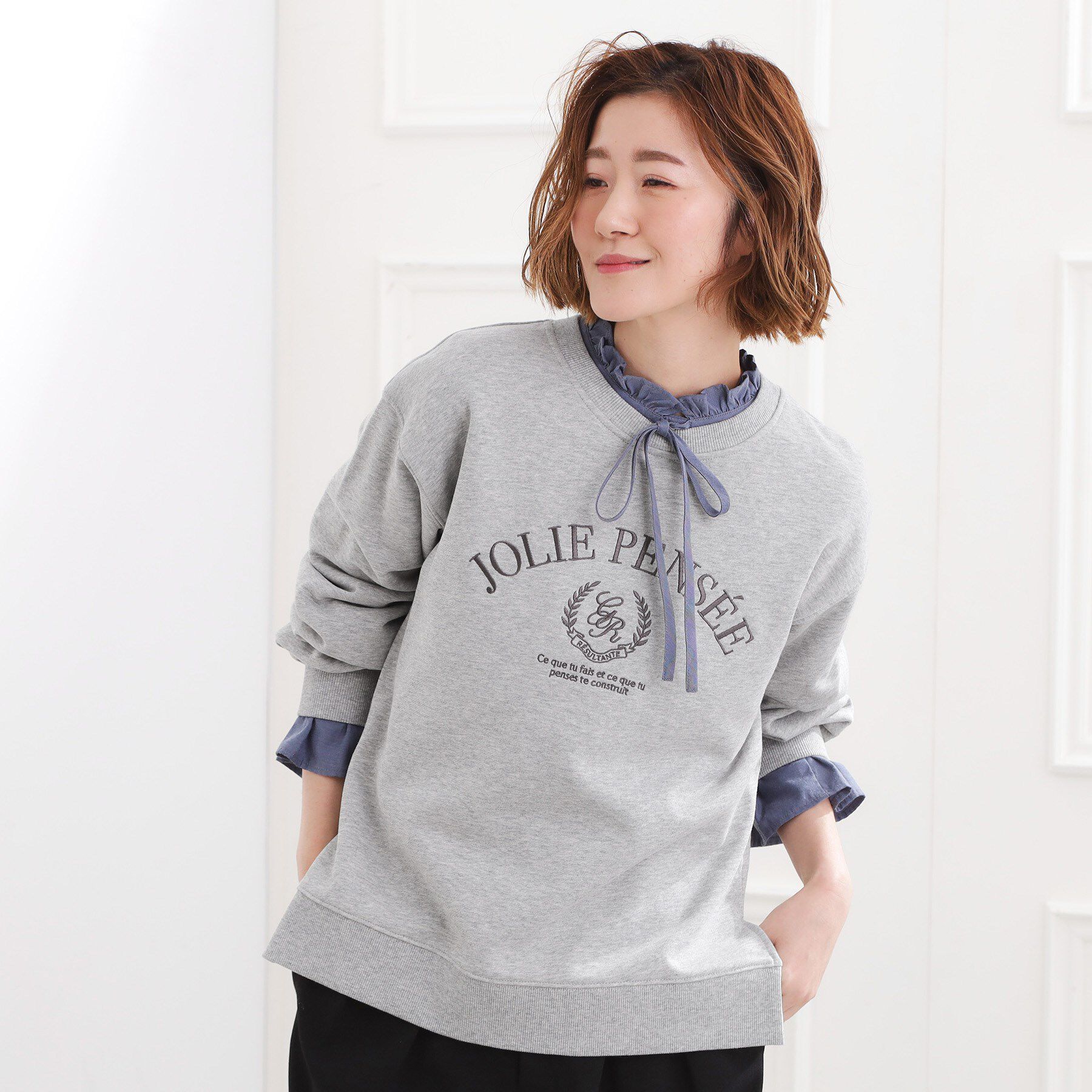 grove「刺繍ロゴ裏毛スウェットプルオーバー」|パーカー|