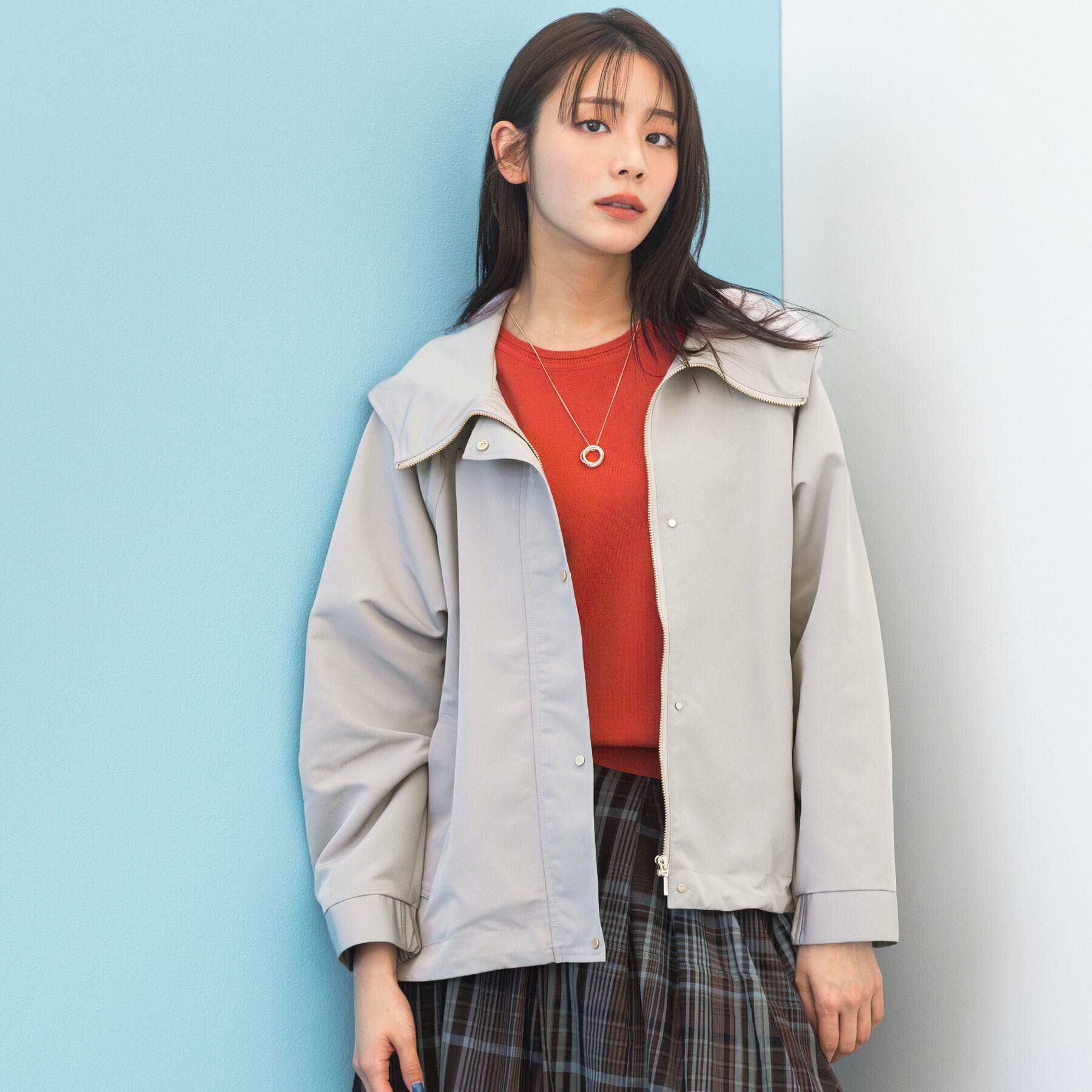 grove「【貴島明日香さん着用】【撥水】きれいめに着こなせるマウンテンパーカ」|ブルゾン・スタジャン|