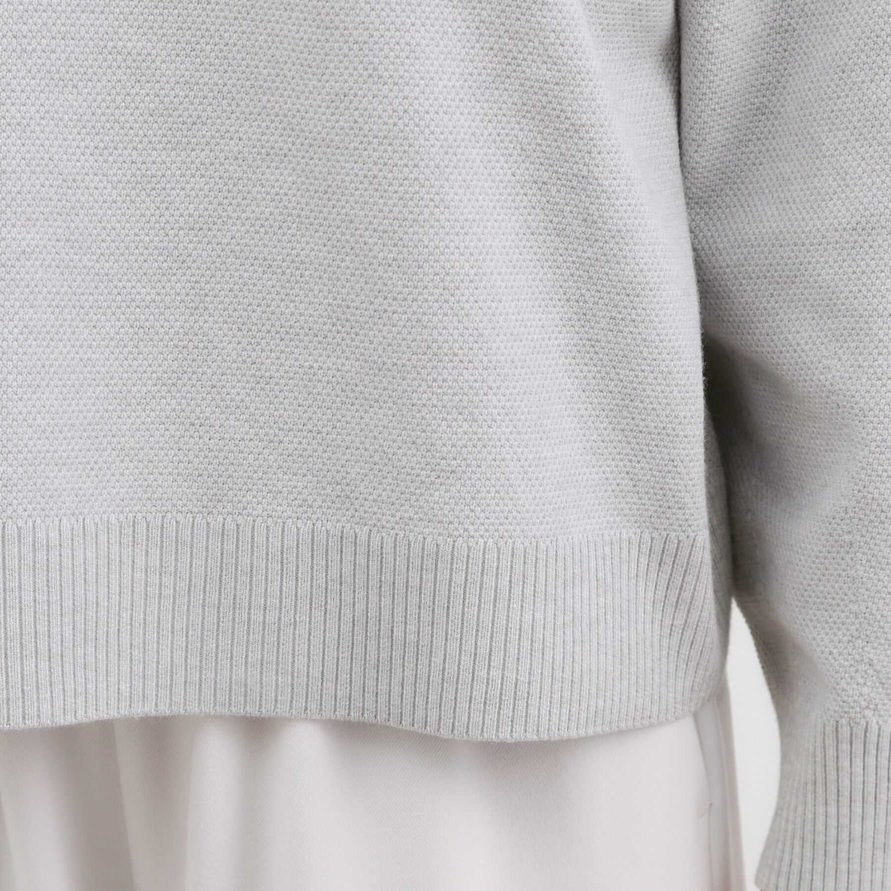 grove「【おうちで洗える】顔周りすっきり、ボートネックニット」|ニット・セーター|