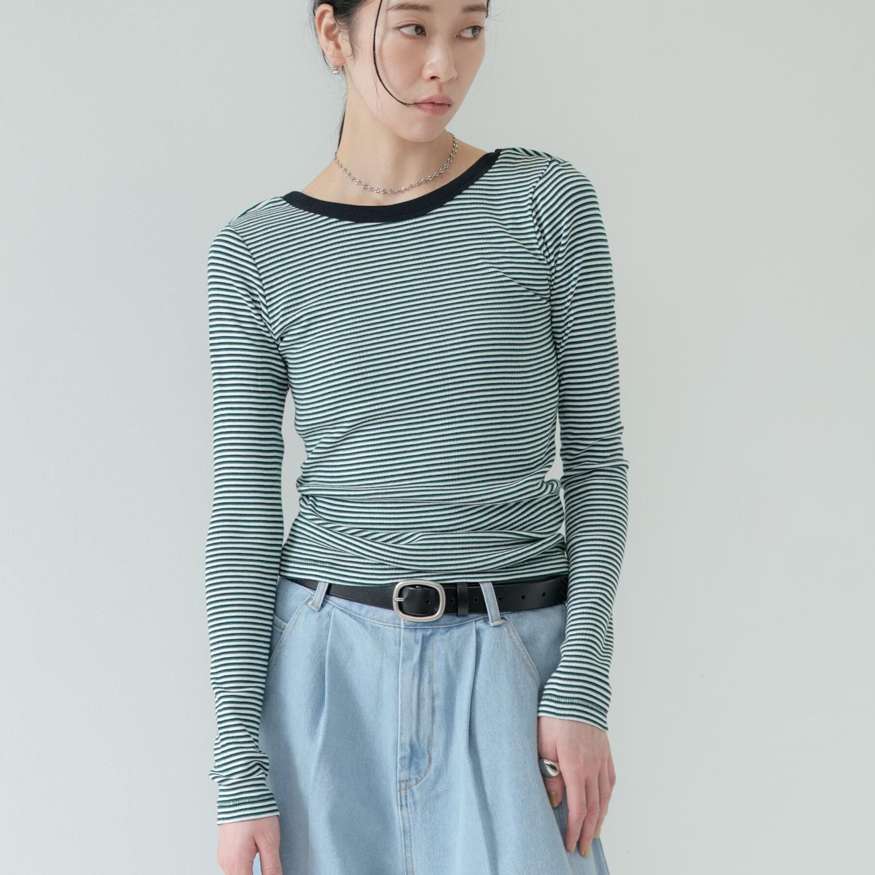 GALLEST「【beautiful people】Miller double－front long T－shirt」|Tシャツ・カットソー|