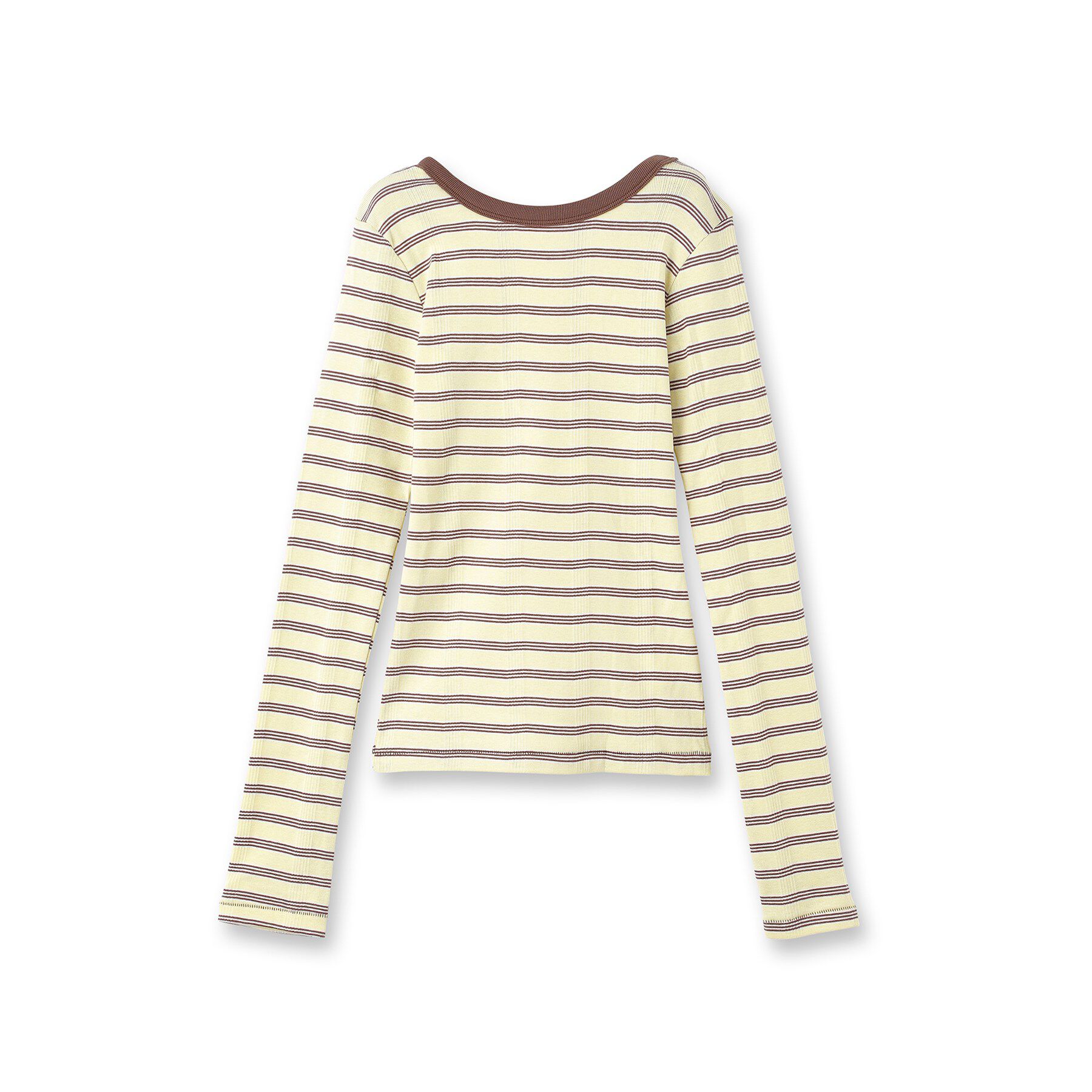 GALLEST「【beautiful people】Miller double－front long T－shirt」|Tシャツ・カットソー|ライトイエロー(33