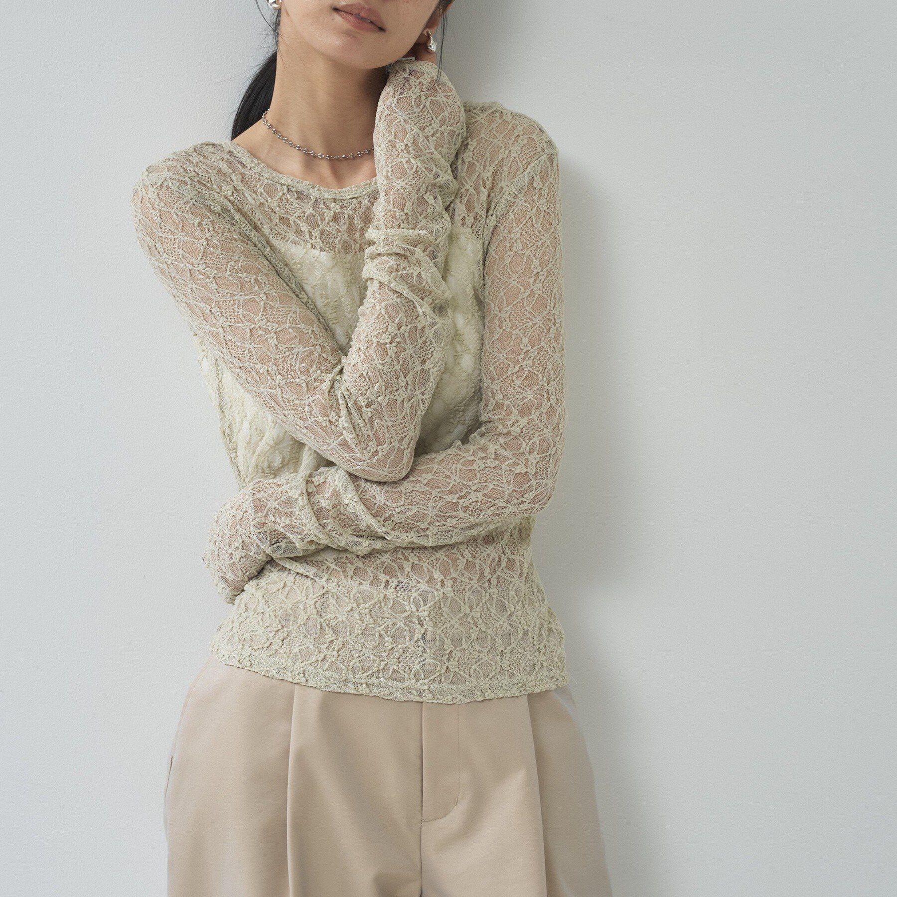 GALLEST「【一部店舗限定】バックオープンレースカットソー」|Tシャツ・カットソー|