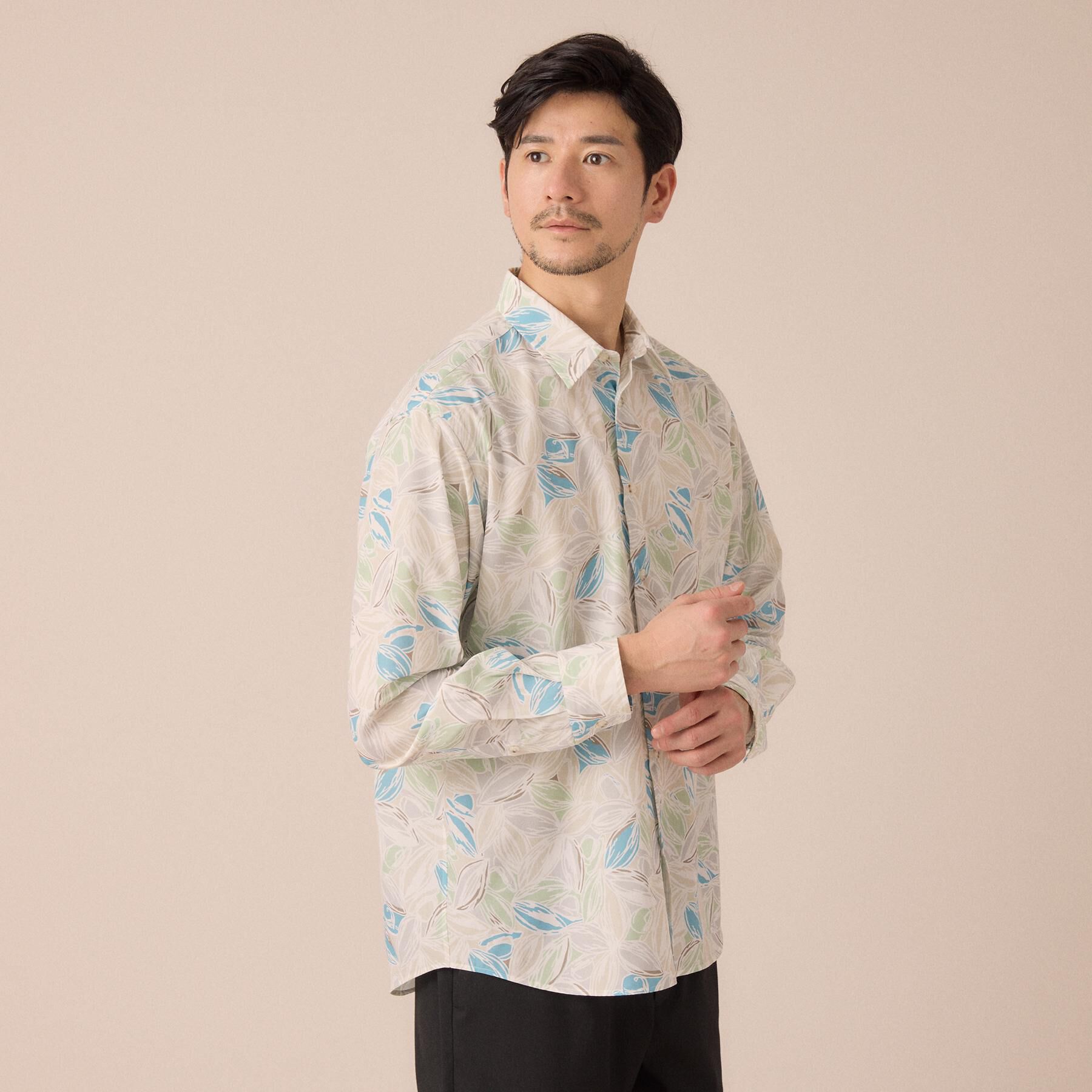 TAKEO KIKUCHI「カカオ柄プリントシャツ」|シャツ・ブラウス|