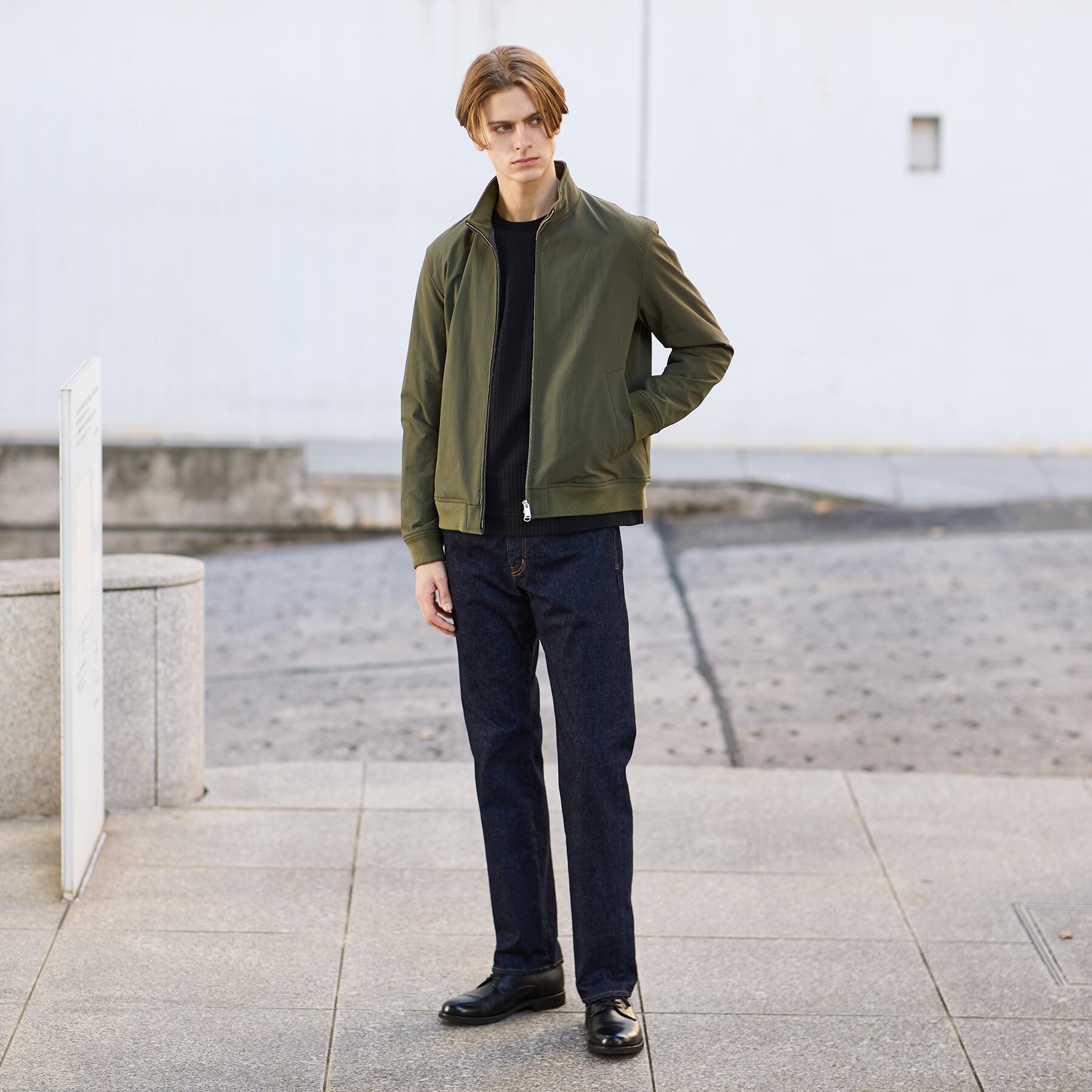 TAKEO KIKUCHI「スタンドカラー ショート リブ ブルゾン」|ブルゾン・スタジャン|