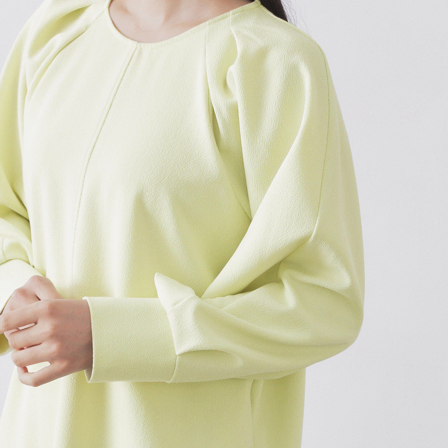 OPAQUE.CLIP「タックデザインAラインワンピース【洗濯機OK】」|ワンピース|