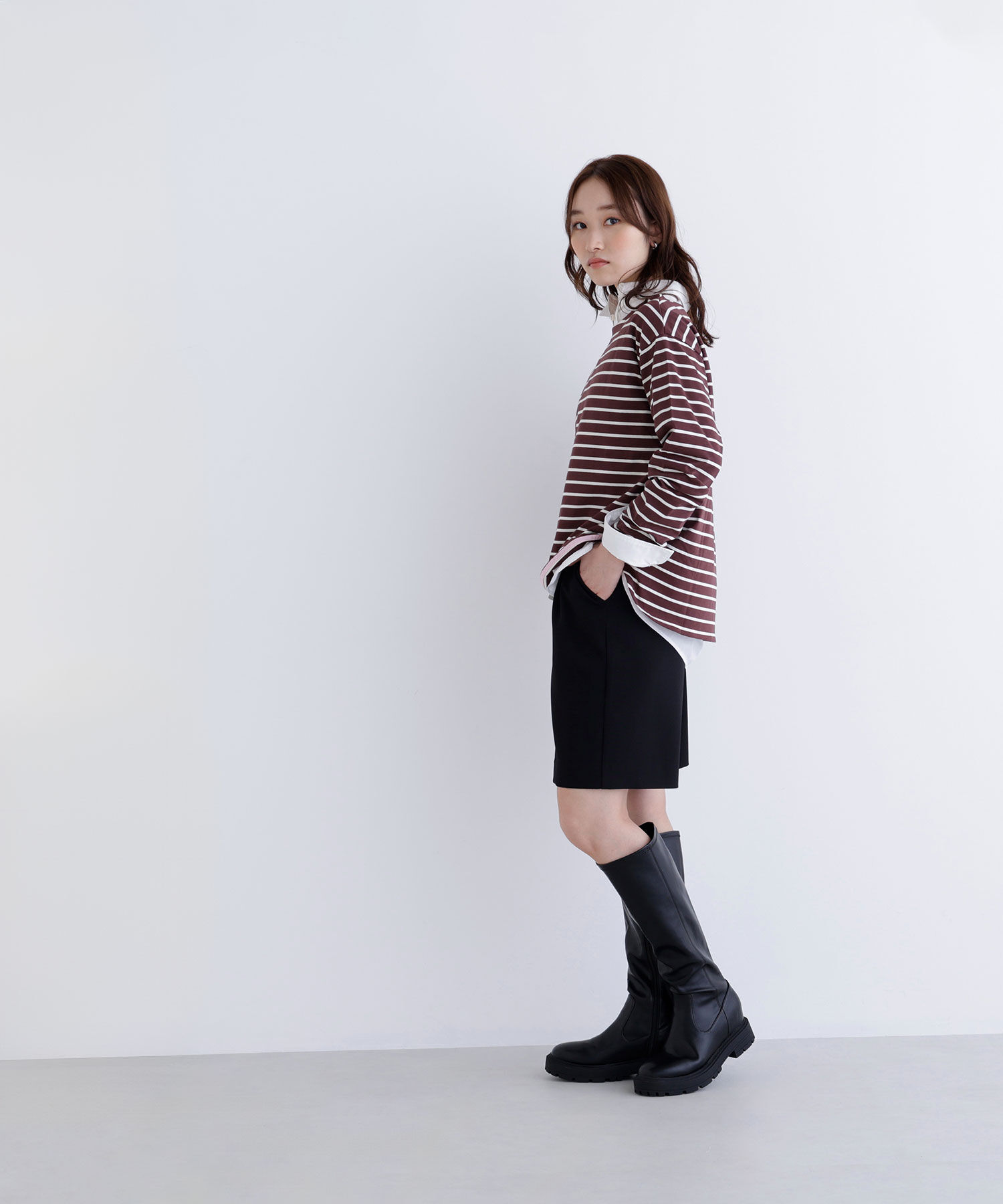  「ボーダーカットソー」|Tシャツ・カットソー|