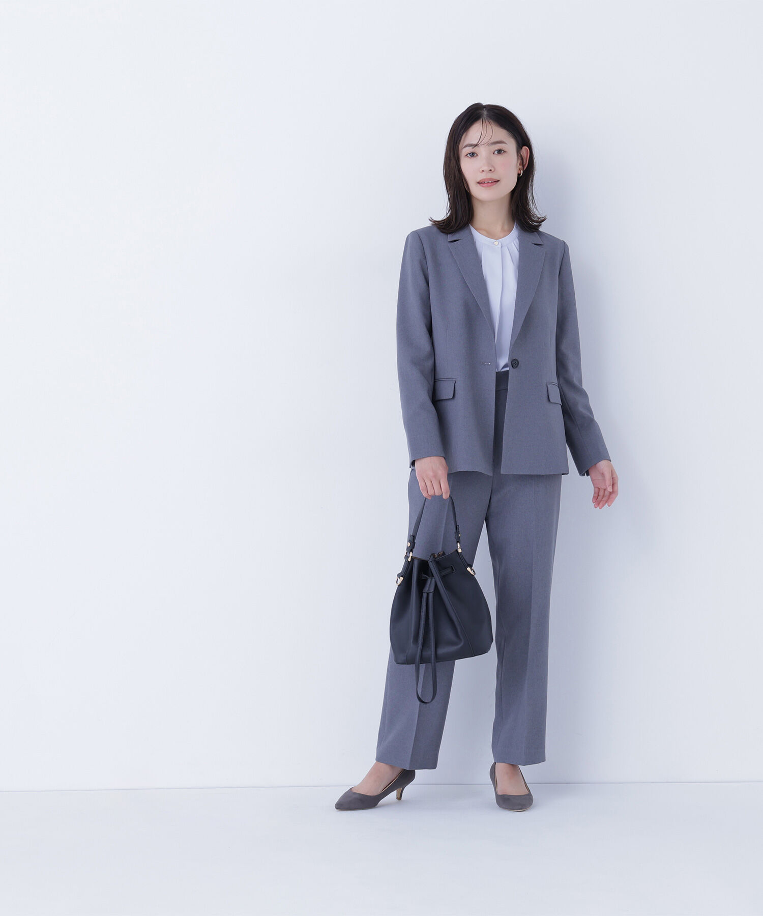  「メランジシャークスキン SETUP ストレートパンツ」|その他|