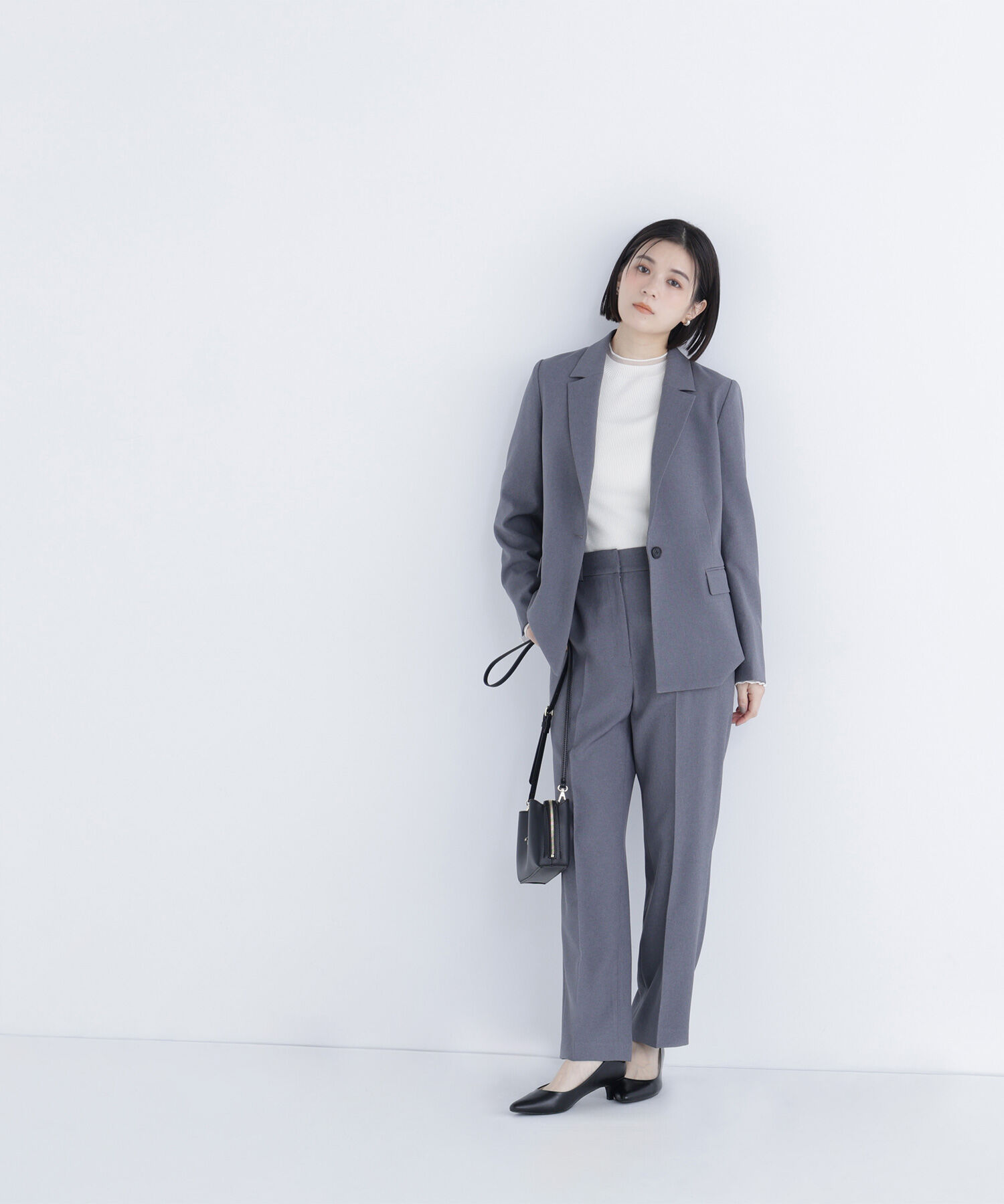  「メランジシャークスキン SETUP ストレートパンツ」|その他|