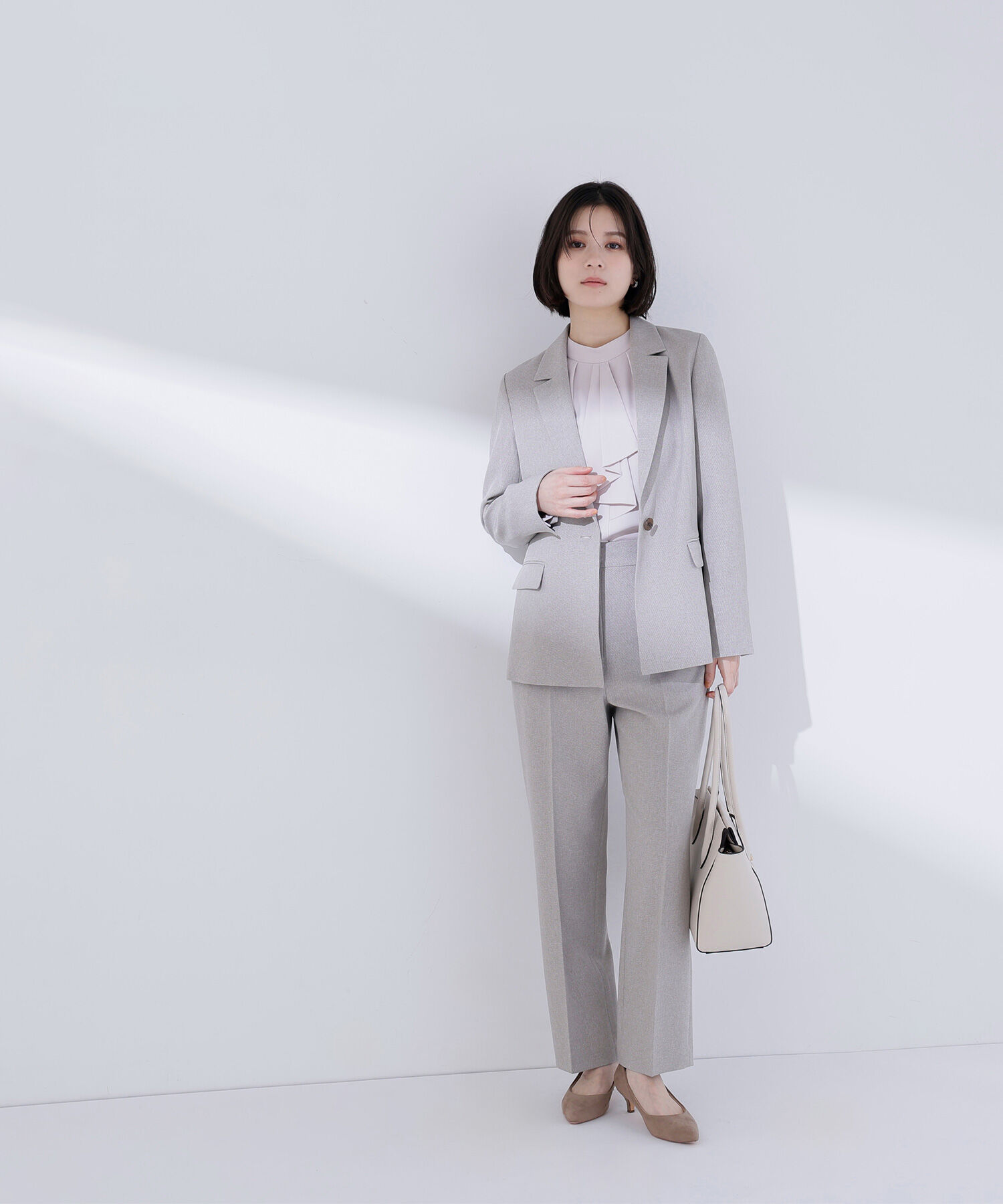  「メランジシャークスキン SETUP ストレートパンツ」|その他|