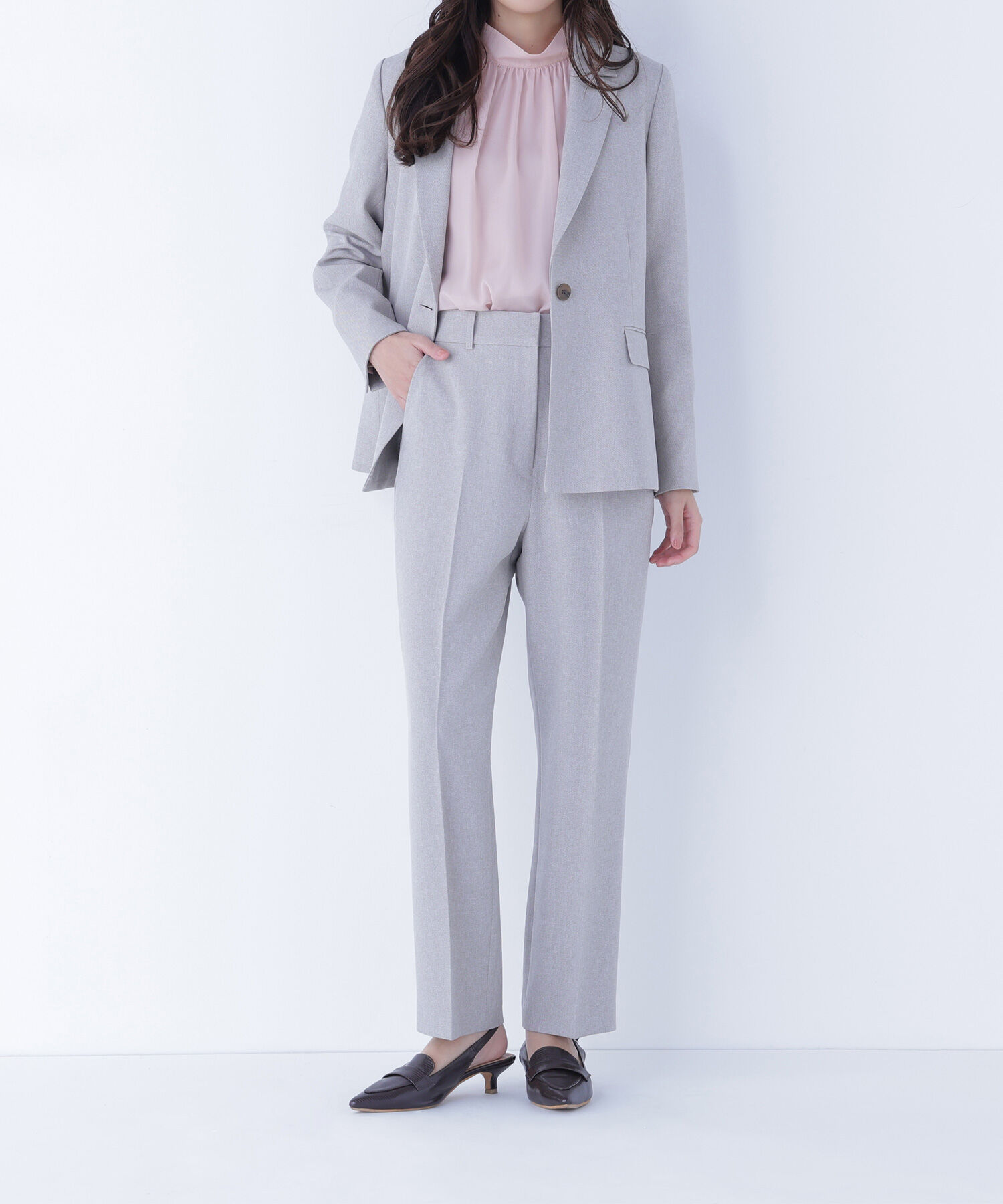  「メランジシャークスキン SETUP ストレートパンツ」|その他|