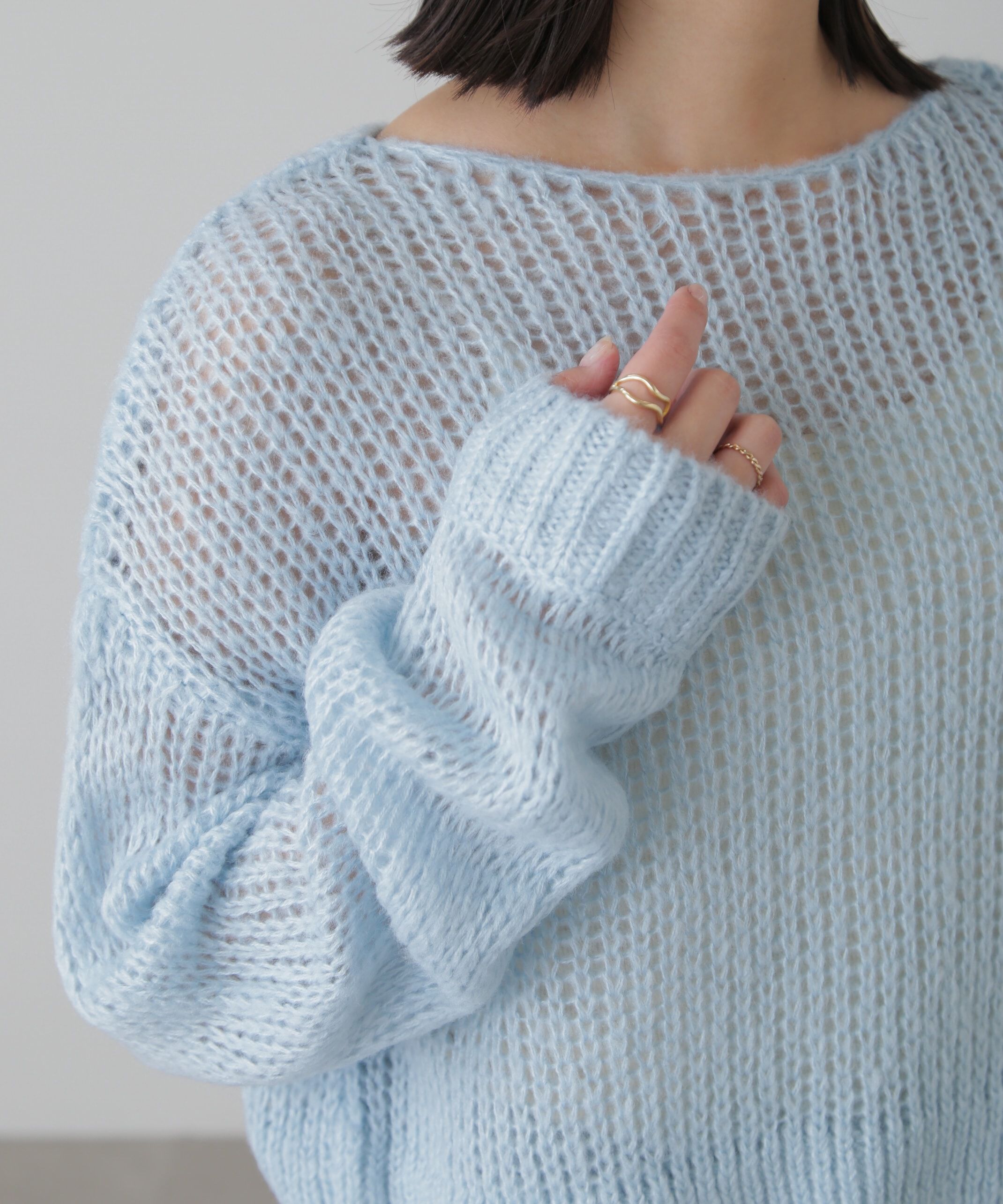  「シアーモヘヤライクニット」|ニット・セーター|