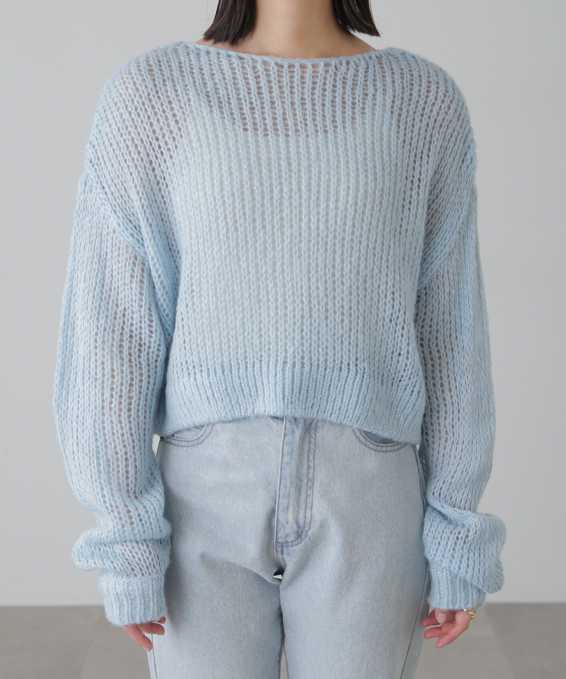  「シアーモヘヤライクニット」|ニット・セーター|